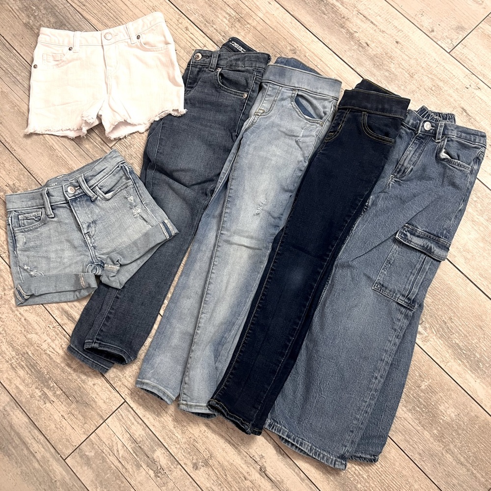 Jeans shorts and long length